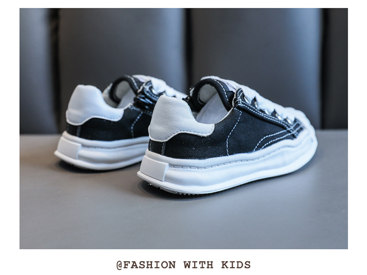 Canvas 2023 Spring New Boys' and Girls' Board Children's Casual Small White Shoes_voghion.com