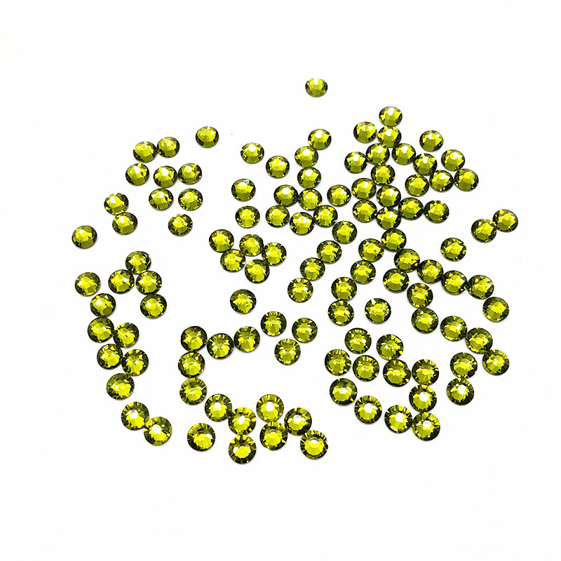 Color redondo taladro de fondo plano accesorios de ropa taladro de uñas accesorios taladro de vidrio DIY taladro de vidrio de color decoración manual