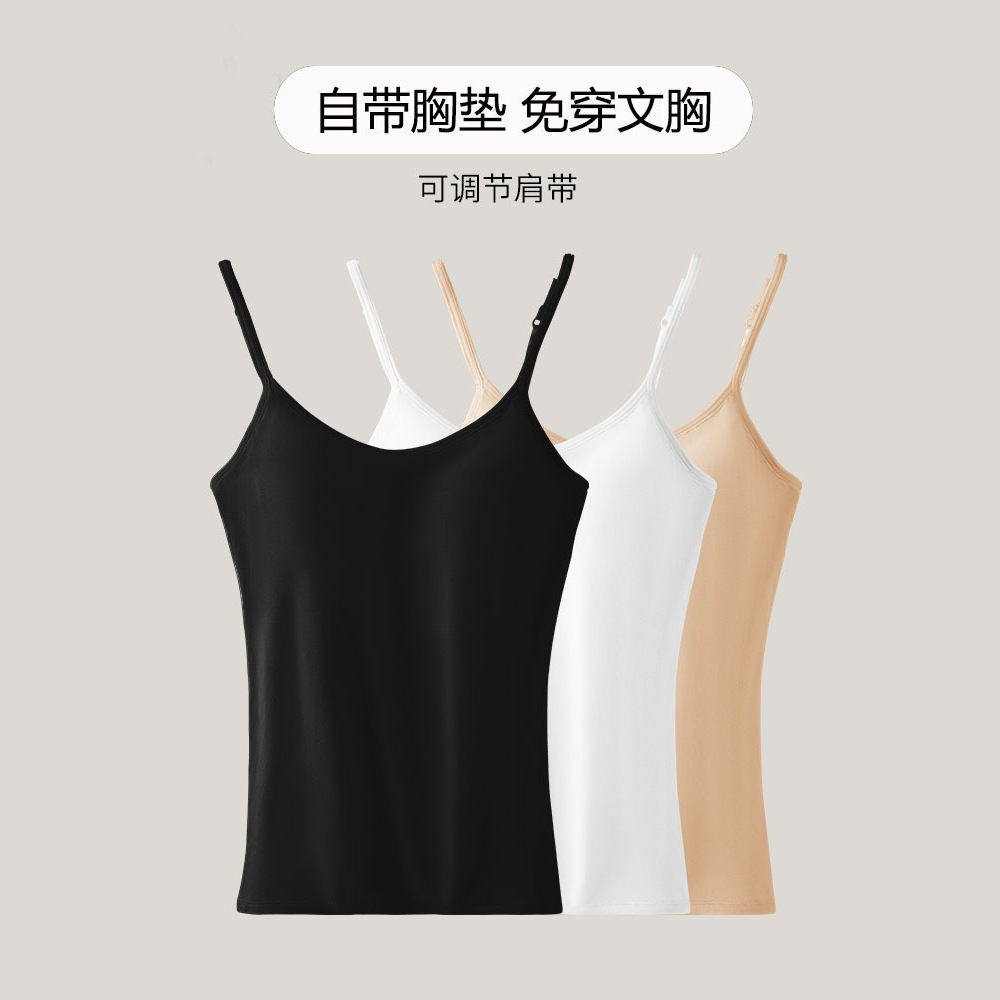 Dance Practice Clothes for Female Ballet Dancers, Camisole Tops for Adults, Classic Inner Wear Black