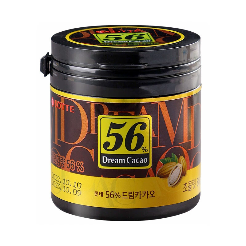 Импортированный шоколад Lotte Dream Dark Chocolate Bean 56%72%82%Pure Cylonic консервы 86 г
