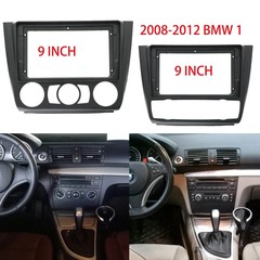 BMW 1系ナビゲーションフレームは2008-2012 BMW 1 androidナビゲーション9インチ百変改造パネルフレームを適用します。