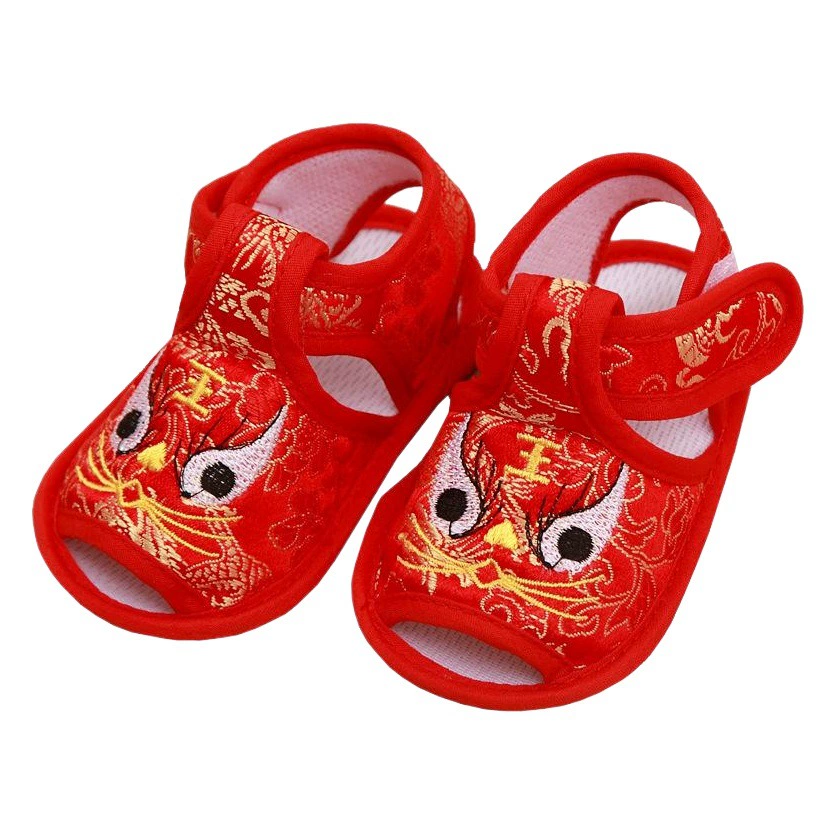 Летняя обувь с тигровым носком Сандалии с тигром Детская обувь с нескользящей подошвой Обувь для малышей на полную луну Недельная обувь HTX015