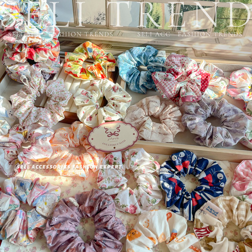 New 2024 Trend - Shanli Handmade Korean Floral Teen Ins Unique French Elastic Band Hair Accessory for Women
