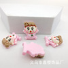 Cartoon resin with accessories, cream phone case, stationery, hairgrip, accessory, new collection, handmade