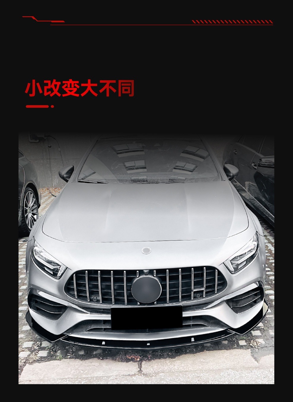 Suitable for 2018-2023 Mercedes-Benz A-Class W177 A45 A45S Amg Front Shovel Front Lip Corner Cross-Border Modification Parts