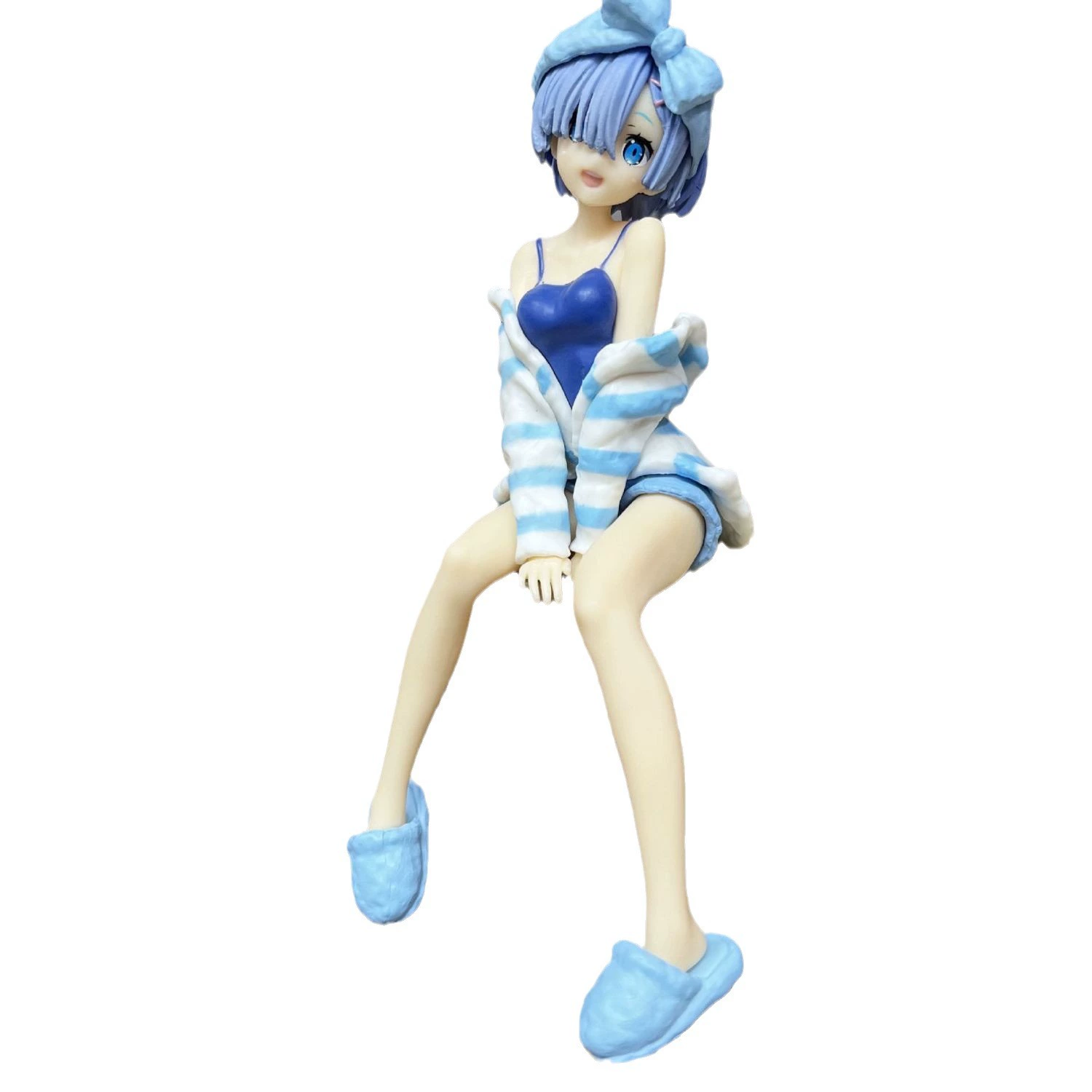 Фигурки Re:Zero — Рам и Рем «домашняя» с чашей лапши, 15 см и 7 см