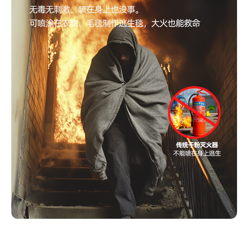 Suitable for household water-based fire extinguishers, 2026 new national standard, 3C certified, high-temperature resistant, explosion-proof, simple for kitchen and car use
