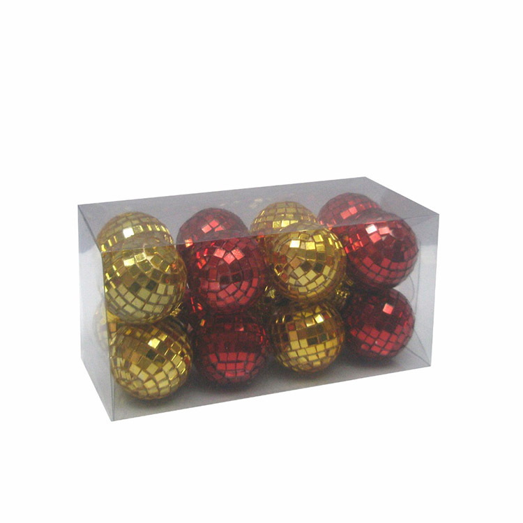 Fábrica en stock decorativo de Navidad bola de cristal adornos llavero BOLA DE ESPEJO 3CM-6CM