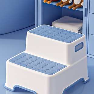 Children's Washstand Step Stool Non-Slip Hand Washing and Brushing Teeth Step Stool Baby Face Wash Step Toilet Foot Pedal Small Staircase