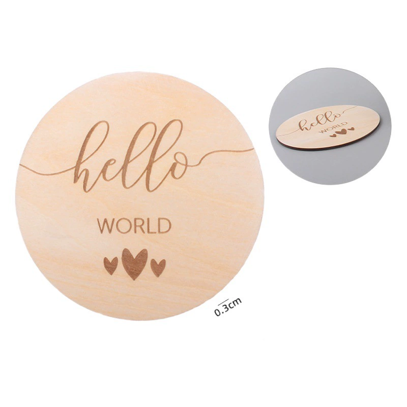 Детский деревянный узор вехи карты ручной работы Прорезыватель новорожденных съемки реквизит сувенирные аксессуары