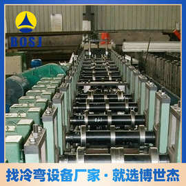 江苏江阴钢跳板型材设备 门窗型材辊压机 十六折型材机组厂家