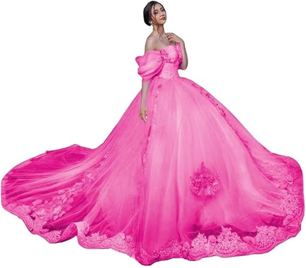 Aliexpress Amazon encaje calcomanía hombro abierto vestido de adulto vestido de baile vestido vestido de princesa vestido de mujer
