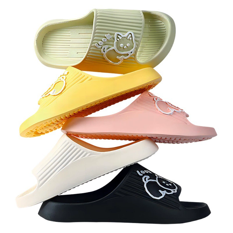 Тапочки из ЭВА, утолщенные, с ощущением какашек, верхние тапочки, женские домашние тапочки, нескользящие, домашние сандалии и тапочки с защитой от запаха.