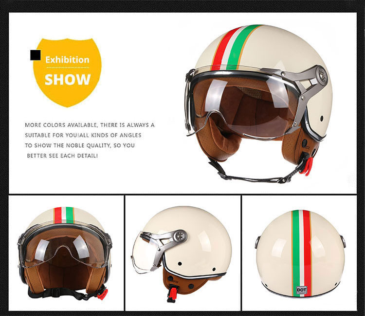 Foreign trade for electric car helmet half helmet four seasons universal men and women half cover motorcycle helmet in stock generation