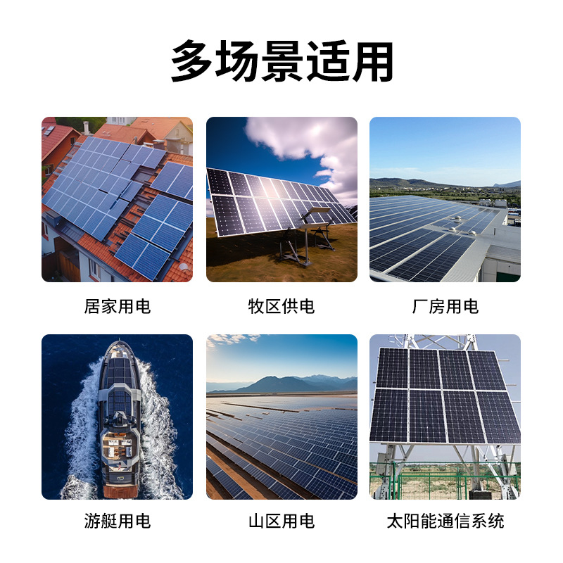 Panel solar de venta caliente 18V recargable 12V batería de almacenamiento de alta potencia 100W 200W paneles solares fotovoltaicos de vidrio