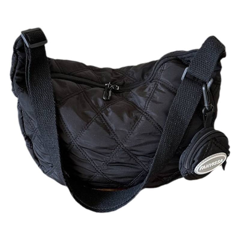 2023 Otoño e Invierno Nueva rómbica alta textura bolsa de hombro bolso de las axilas bolso simple todo fósforo Bolsa de Moda bolso de las mujeres