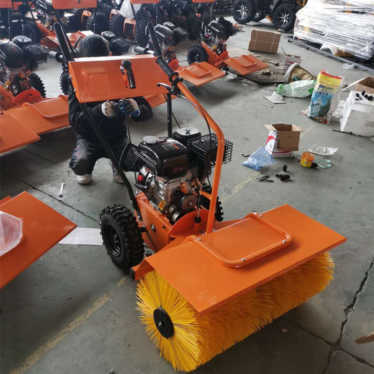 小型三合一扫雪机 冬季市政路面清理积雪除雪机 手推式铲雪抛雪机