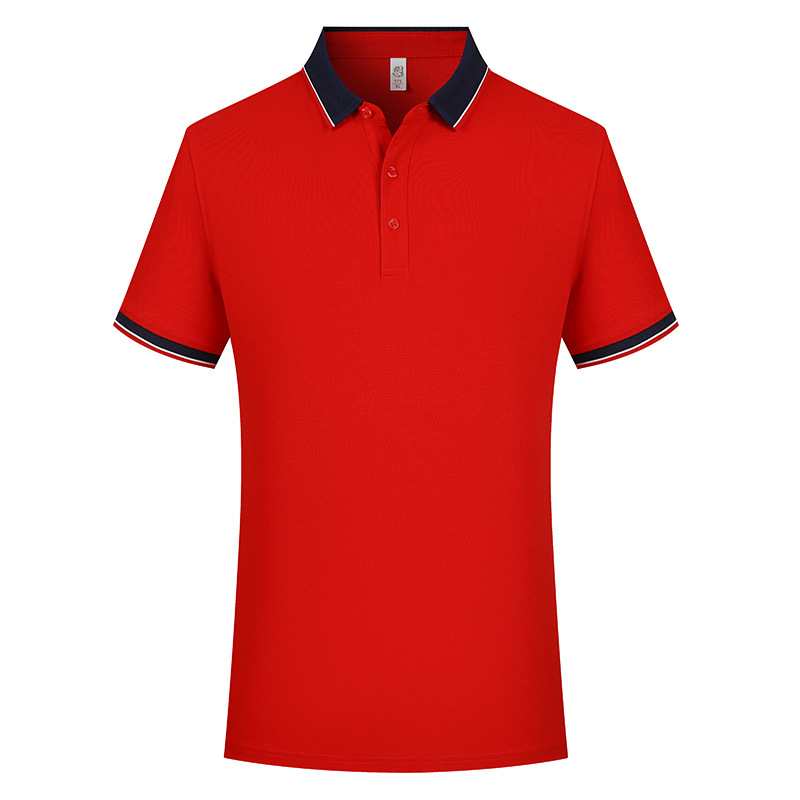 Nuevo negocio 7A antibacteriano sensación fría de hombre manga corta con collar camiseta polo personalizada sensación de alto nivel