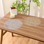 简约欧式创意瓜子烫金西餐垫 镂空PVC餐垫酒店隔热防滑咖啡垫批发