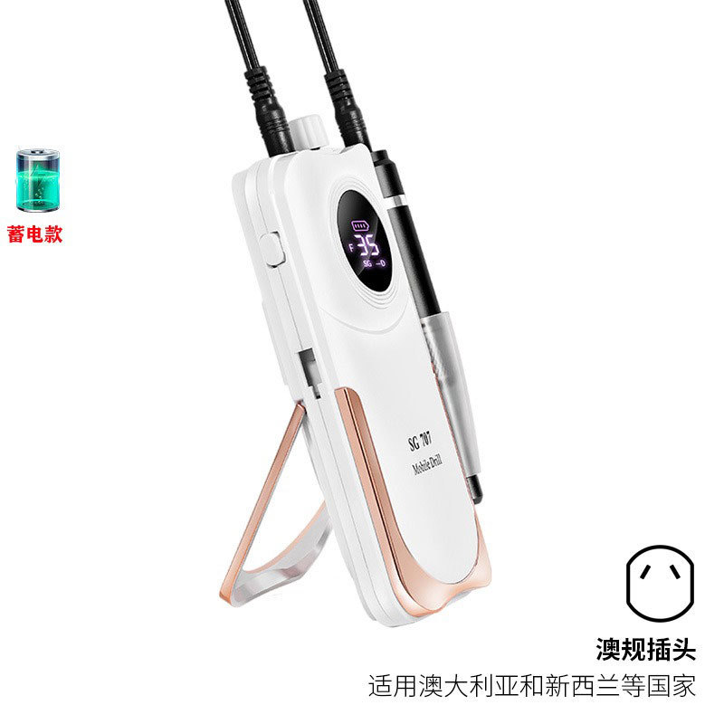 Amoladora de uñas de almacenamiento de energía 35000 Amoladora portátil de alta velocidad Amoladora de uñas inteligente Herramientas de uñas transfronterizas