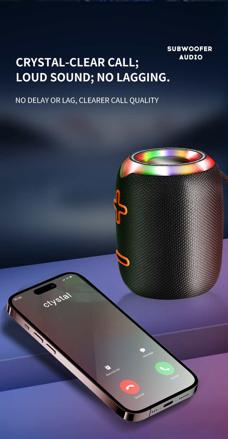 Draagbare bluetooth speaker waterdicht rgb mini speaker draadloos_voghion.com