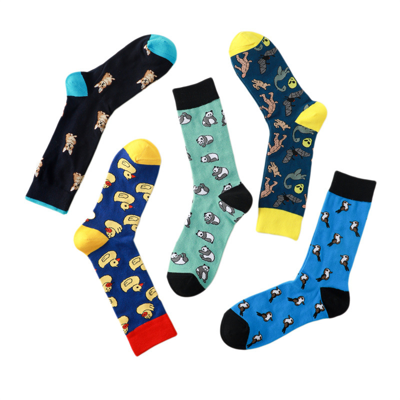 65g Weight Socks Classification Socks Lingerie Type Cotton (more than 50%) Fabric Type A Pair Quantity Casual, Daily Occasion Animal, Color Block Pattern All Seasons Season Unisex Gender Casual, Cartoon Style Style A Pair Casual Cartoon Style Unisex Animal Color Block Cotton (more Than 50%) Crew Socks 4