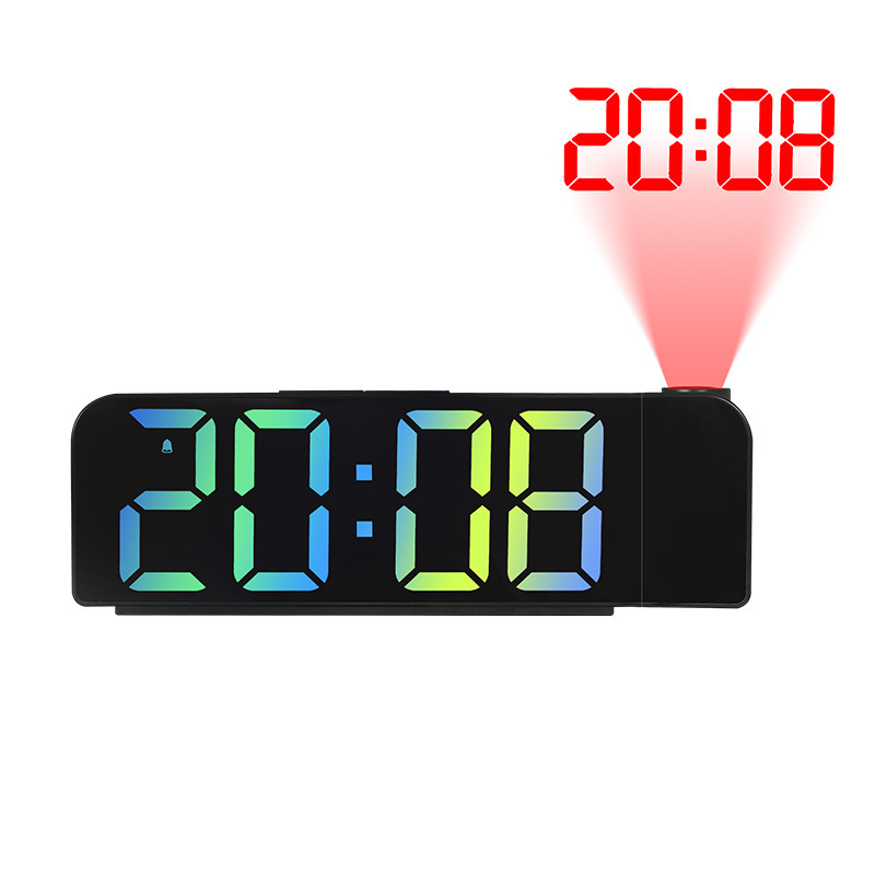 Cross-border new simple projection alarm clock LED large font display electronic clock digital alarm clock with temperature 8013