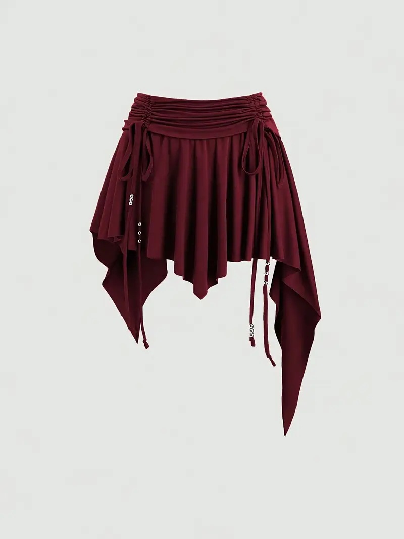 asymmetrical mini-skirt