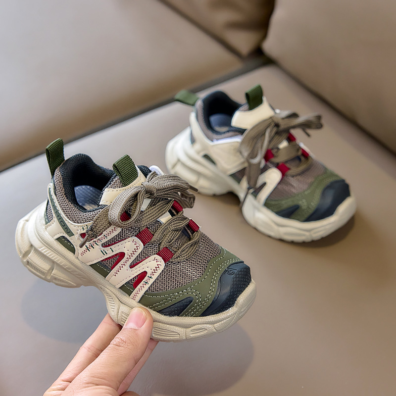 2026 primavera zapatos deportivos para niños, mallas transpirables, zapatos casuales para niños, zapatos de running de suela suave, zapatos de corrida para niñas en stock
