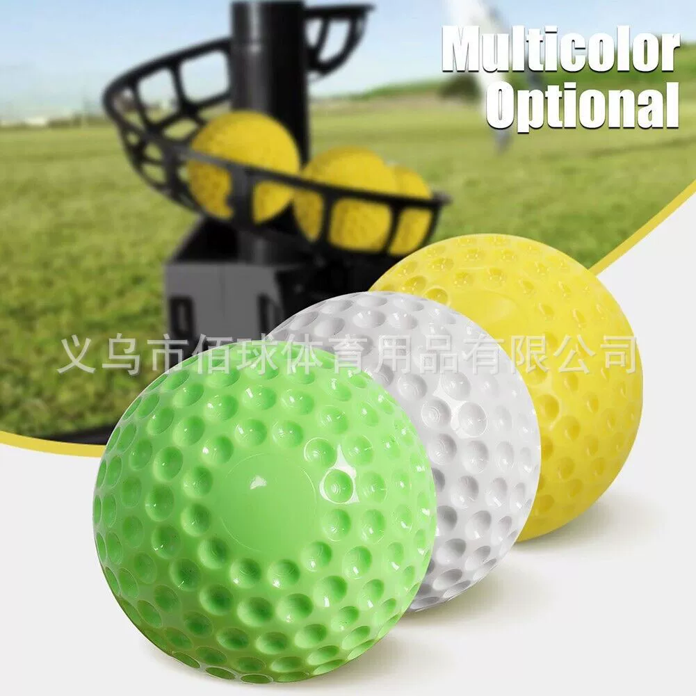 В наличии 9 дюймов 7,2 см PU вогнутое отверстие тренажер для игры флуоресцентный желтый бейсбольный мяч машина Специальный Бейсбол