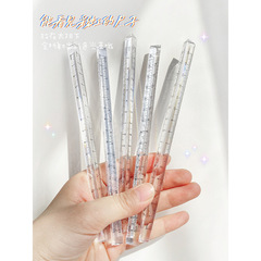 透明プラスチック三角定規 15cm定規 小学生1年生文具 三角定規 高価値