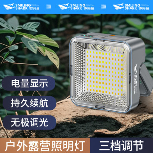Outdoor Warm White Dual-Light High-Bright Camping Lamp with Magnetic Work Lamp Solar Powered Display Hook Camping Lamp