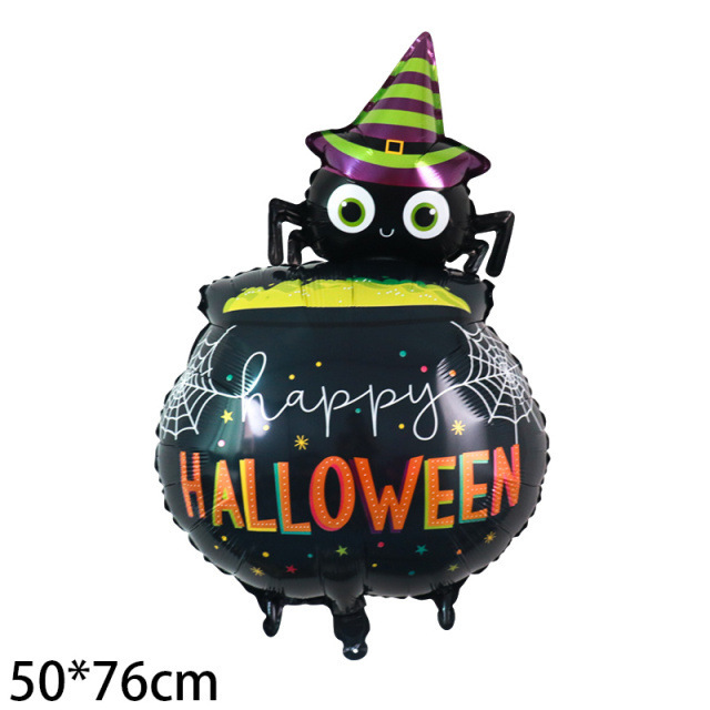 クロスボーダー新しいハロウィンバルーン装飾ゴーストフェスティバルアルミフィルムバルーンゴーストカボチャハロウィンテーマ漫画バルーン|undefined