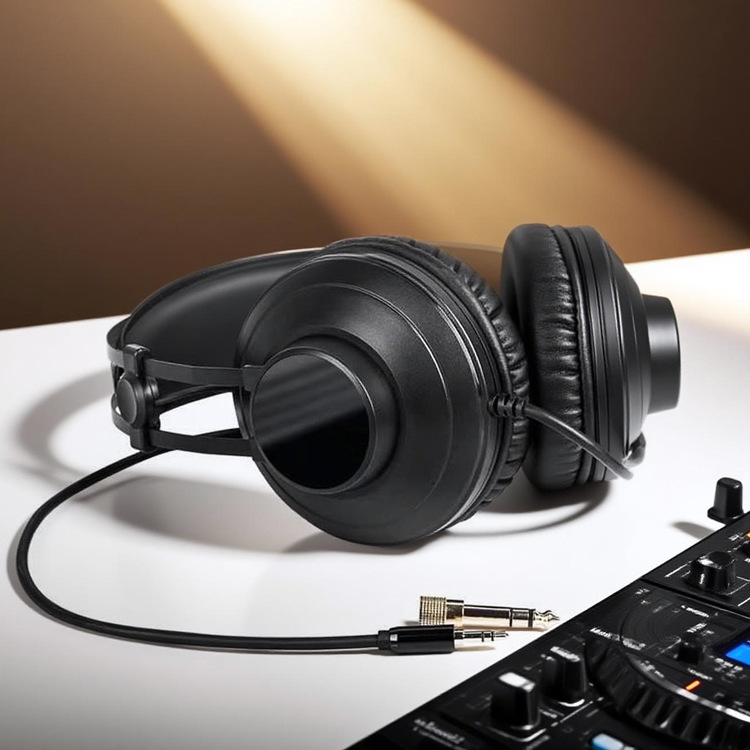 Studio DJ Monitor Headphones Headphones Wired Headphones Anchor Live Voice-over Headphones Hearing All-inclusive Ears