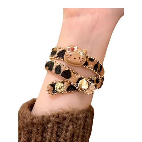 Retro hot girl style leopard print kitten collar female choker necklace neck accessories exquisite high-end necklace jewelry