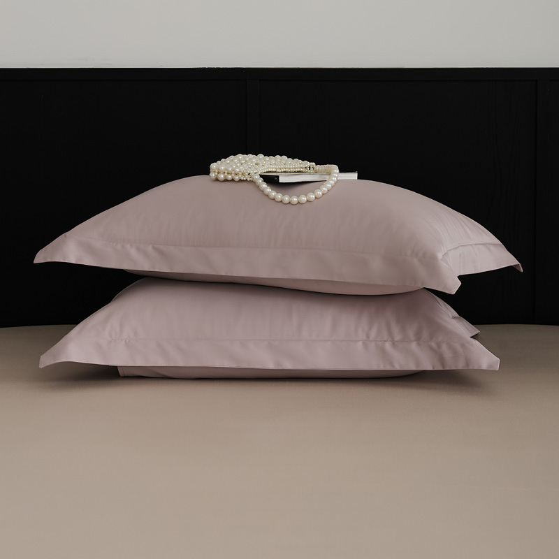 Nuevo par de fundas de almohada de algodón de fibra larga de algodón, un par de fundas de almohada