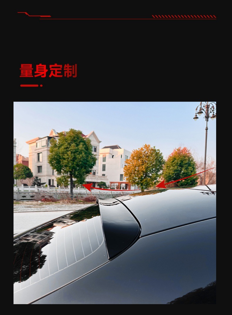 Applicable to 2024 Mercedes-Benz e-class w214 Sedan e260 e300 amg top wing tail fixed wing modification parts