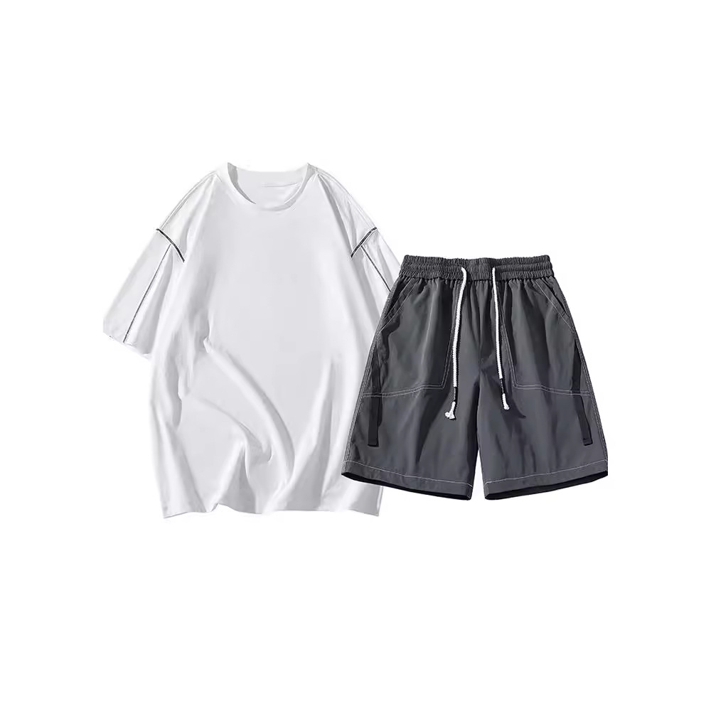 Nuevo traje de hombre de peso, deportivo, ocio, versátil, tendencia relajada de verano, estilo coreano simple.