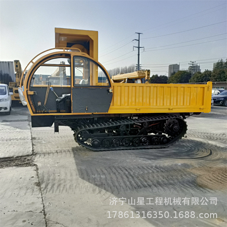 农用履带式运输车 7方混凝土运输车履带车 8吨爬坡王工程车