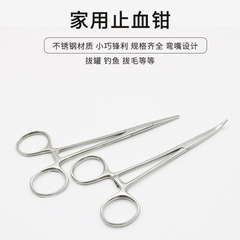 ステンレスペット抜毛鉗子止血鉗子抜火缶鉗子直頭エルボ12.5CM-24CM規格がそろっている