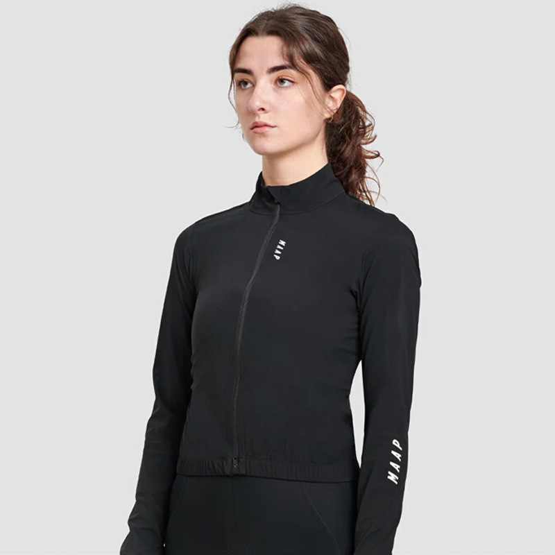 MAAP Men's and Women's DraftTeamJacket Long Sleeve Cycling Jacket, Thin, Windproof, Waterproof, Sun-Protective for Autumn and Winter