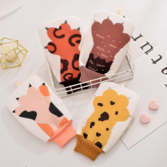 新款洗澡巾批發印花卡通搓澡巾家用沐浴手套去泥不傷皮膚搓背巾