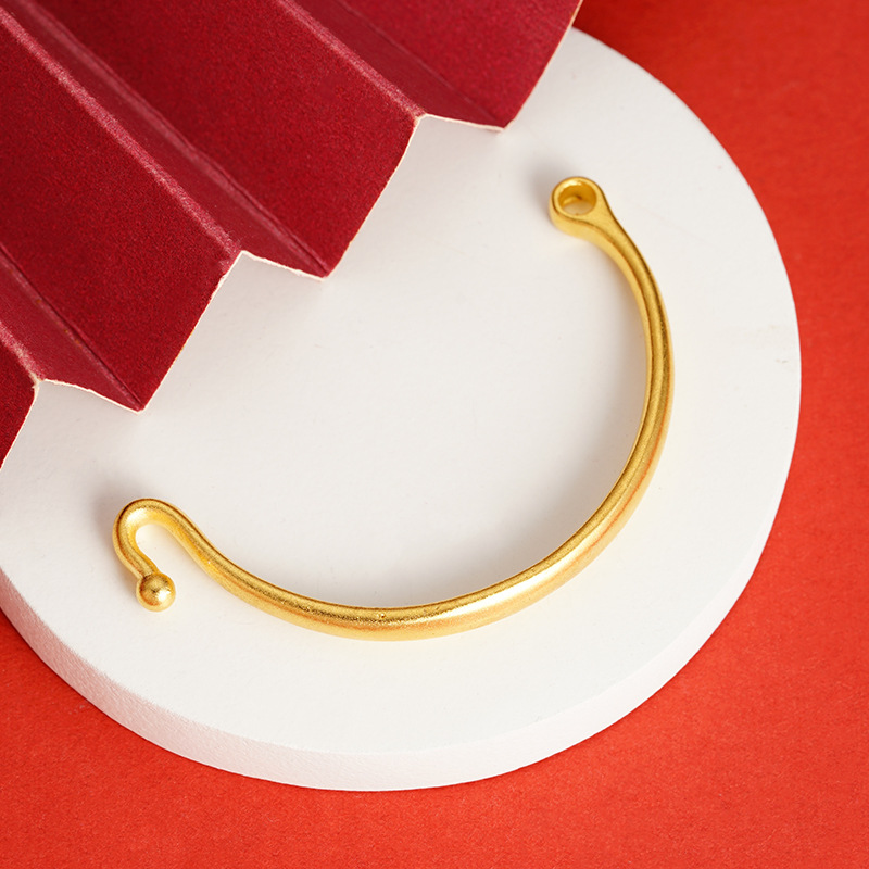 DIY accesorios de la joyería media pulsera accesorios de pulsera nueva pulsera hecha a mano material de cuentas de cobre joyería al por mayor de suministro