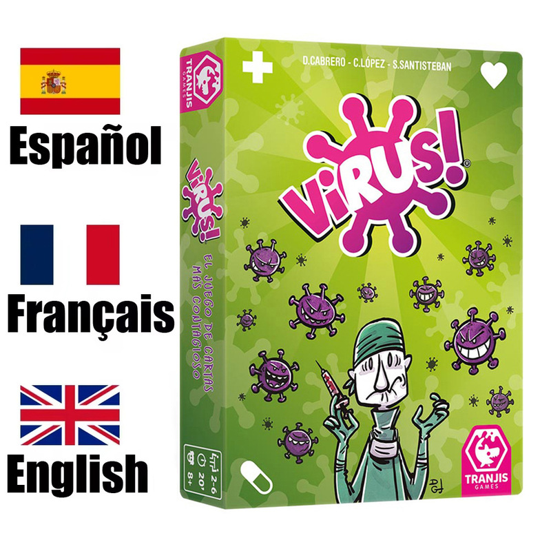 Cross-Border Foreign Trade Spanish English Version Virus! Board Game Virus Infection Fun Party Game Card Game Cross-Border Foreign Trade Spanish English Version Virus! Board Game Virus Infection Fun Party Game Card Game
