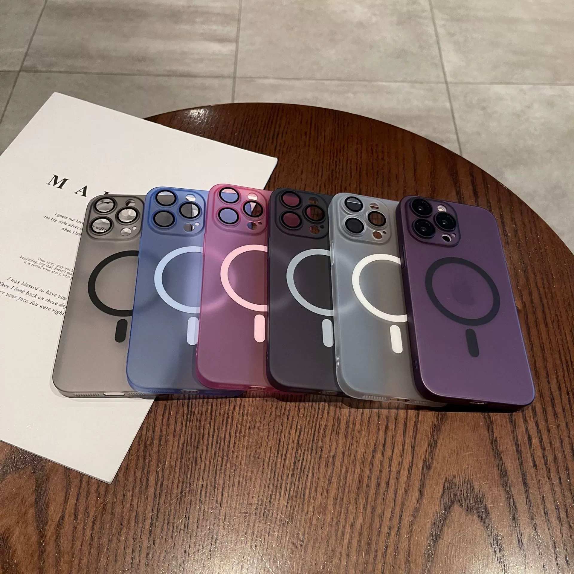 Круг Apple, совместимый чехол для телефона, iPhone 15, линза, матовый защитный чехол, iphone 15promax