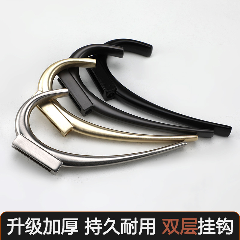 Simple single hook black silver bathroom door cabinet hook Nordic personalized back of the door small hook single hanging hook