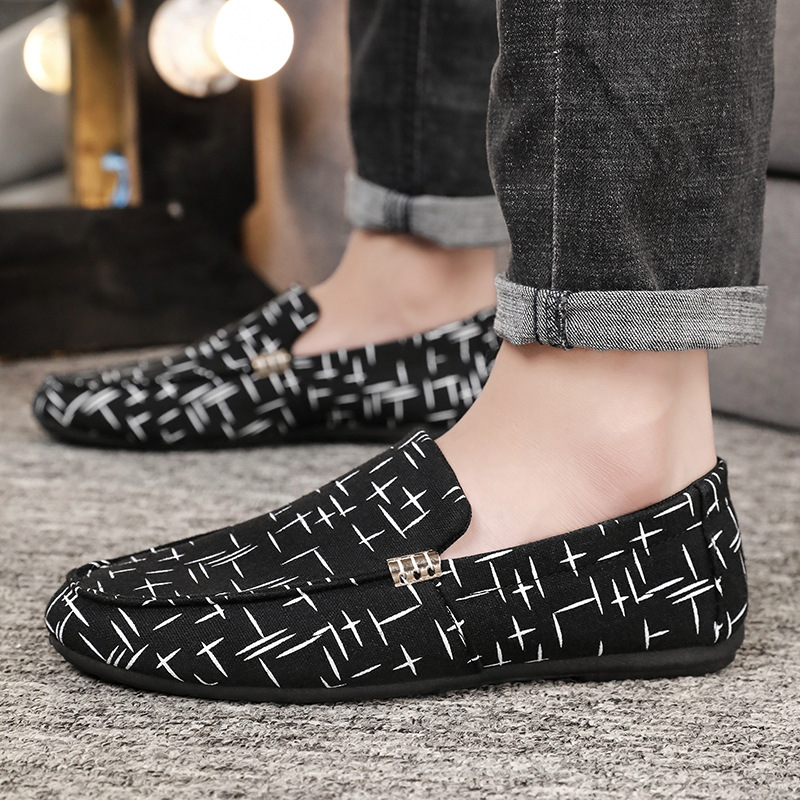 Zapatos para hombres, moda coreana, personalidad en línea, zapatos perezosos, zapatos británicos, zapatos casuales para hombres.