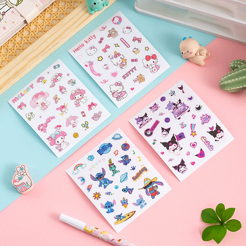 Мультяшный милый наклейка креативный мобильный телефон маленькая наклейка для рисования студенческой воды чашка водонепроницаемая декоративная наклейка Sanrio наклейка оптом