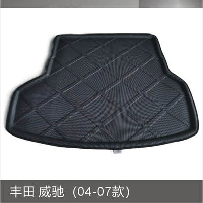 Trunk Mat | Trunk Mat - toyota-vios-04-07-black