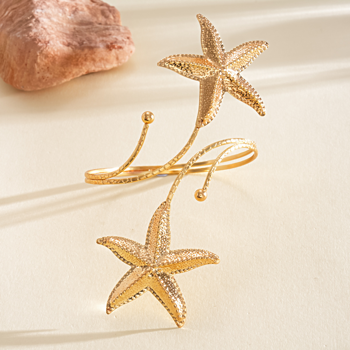 Europa y los Estados Unidos goteo de aceite de estrellas de mar abierto brazalete personalidad transfronteriza dopamina vacaciones de mar joyas de brazalete de mujer